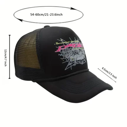 Young Thug Black Sp5der Hat Pink