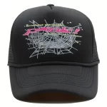 Young Thug Black Sp5der Hat Pink