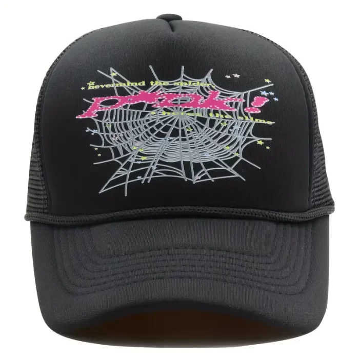 Young Thug Black Sp5der Hat Pink