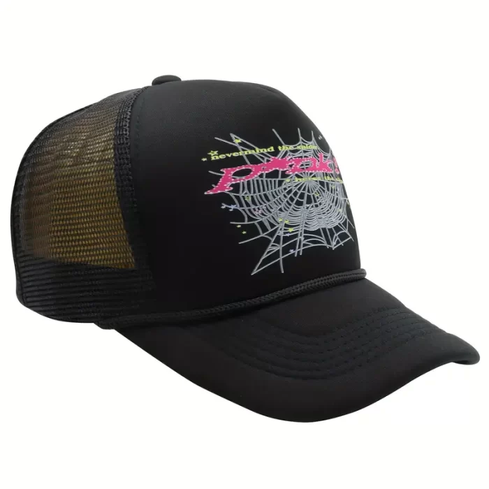 Young Thug Black Sp5der Hat Pink