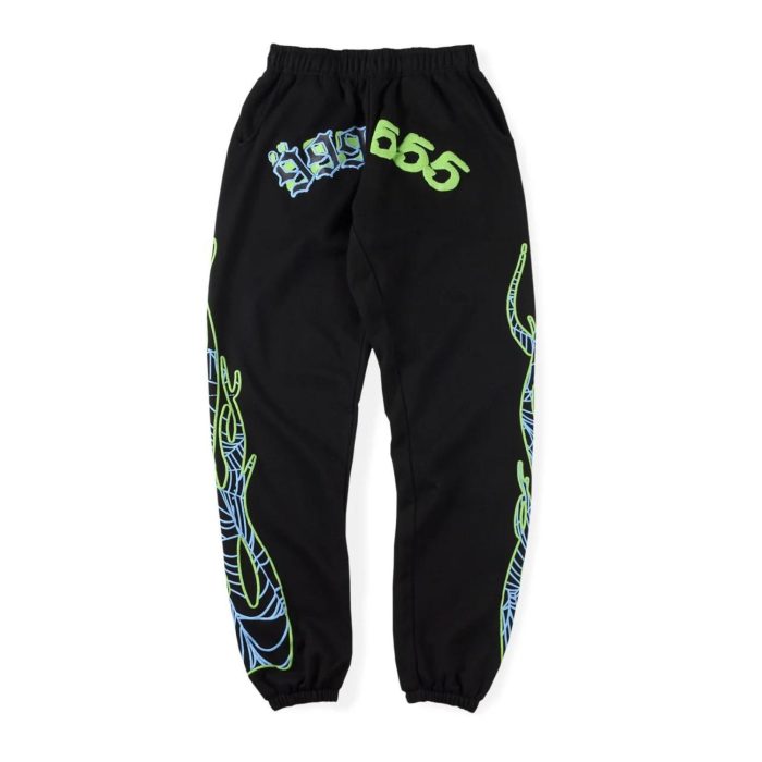 999 Club Spider Young Thug Tracksuit Black