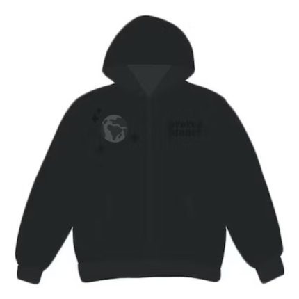 Broken Planet Market Sp5der Web Zip Up Hoodie Black