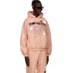 Sp5er Pink Bellini Hoodie