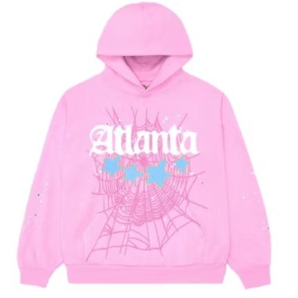 Sp5der Atlanta Hoodie Pink