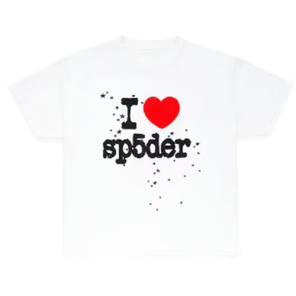 Sp5der I Heart SP5DER Tee White