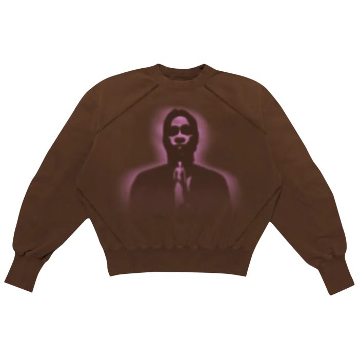 Sp5der x Young Thug Crewneck Brown