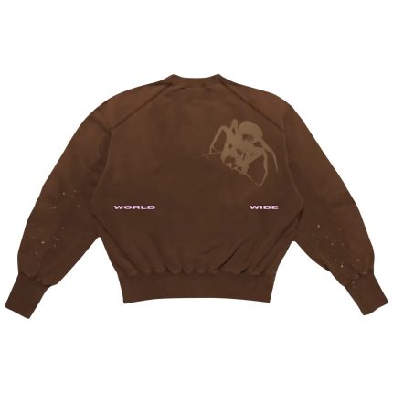 Sp5der x Young Thug Crewneck Brown