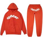 Spider Logo Orange Sp5der Worldwide Tracksuit