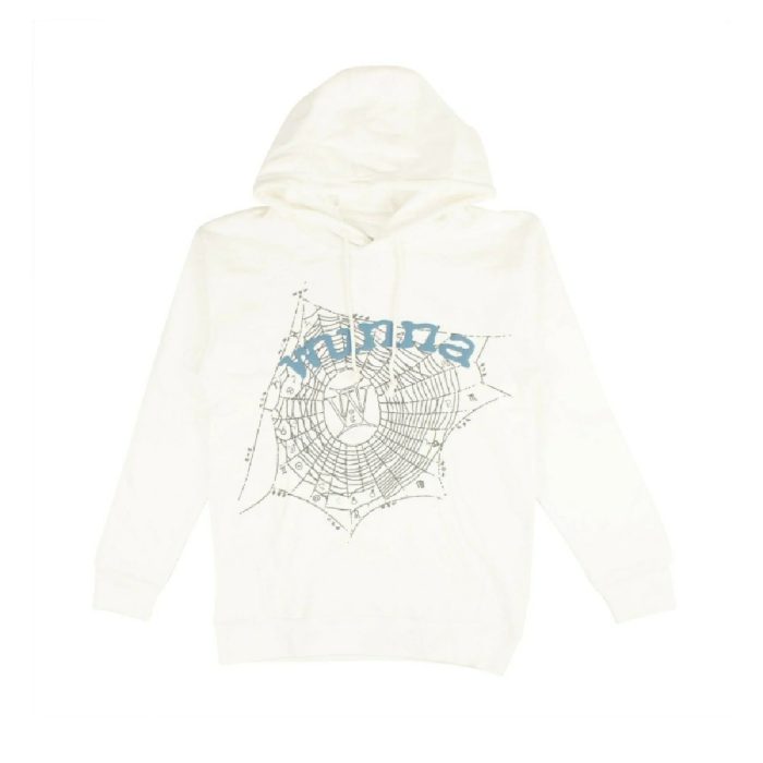 White Spiderweb Wunna Sp5der Worldwide Hoodie