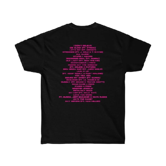 Pink! Album Young Thug Black Sp5der T-shirt