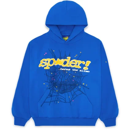 Sp5der Marina Tc Blue Hoodie