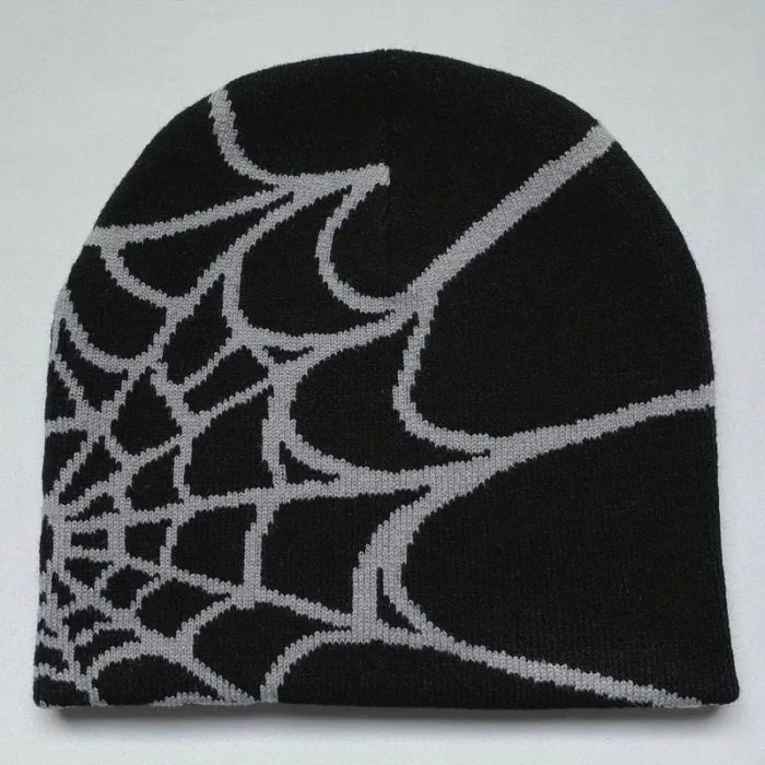 Spider Web Graphic Beanie For Men & Women